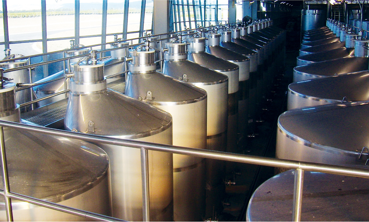 ppc pneumatage tanks in winery